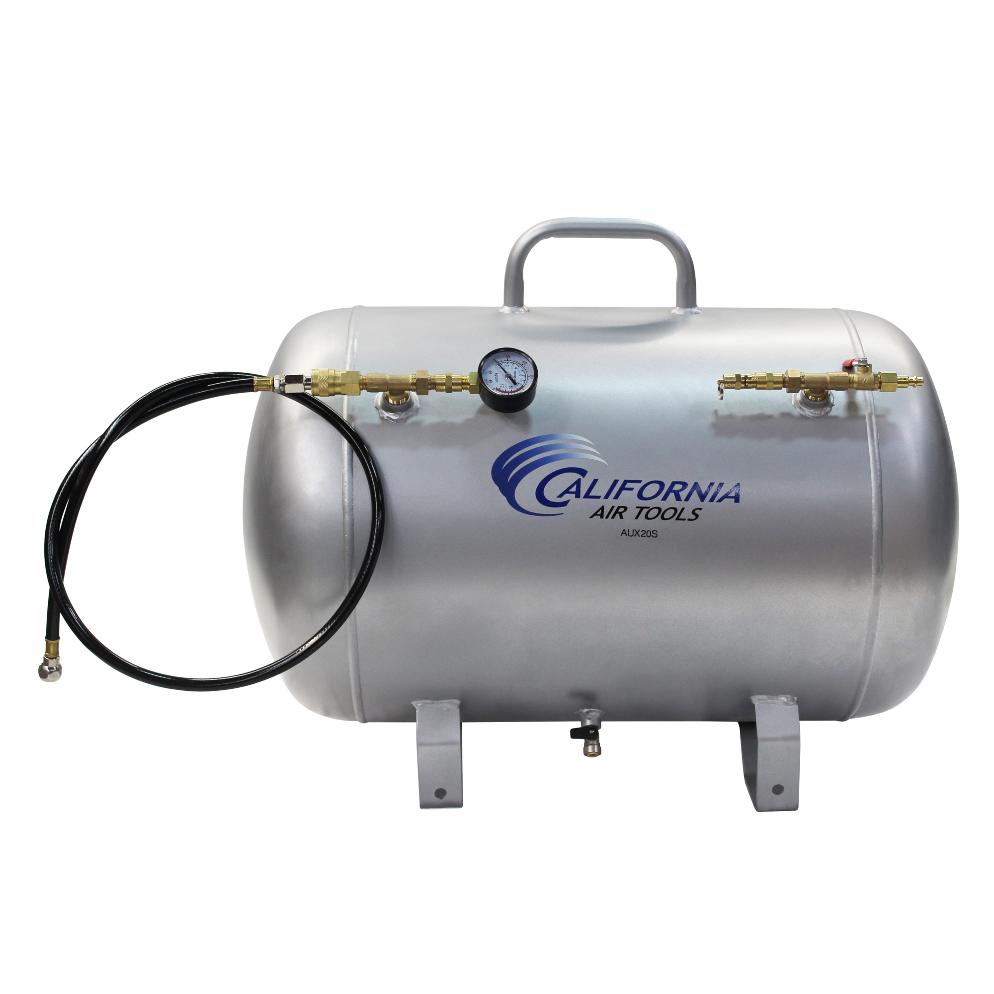 California Air Tools, AUX20S Portable 20 Gallon Steel Air Tank, Capacity 20 Gal, Model# AUX20S